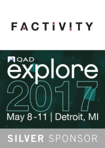 Factivity is a Silver Sponsor of QAD Explore