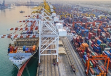 shipping, ship, containers, dock, port