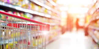 CPG, shopping, shopping cart, aisle