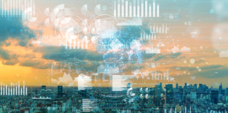 clouds, city, skyline, sky
