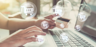 B2B, B2C, B2B2C, shift, laptop, computer, hands, consumer