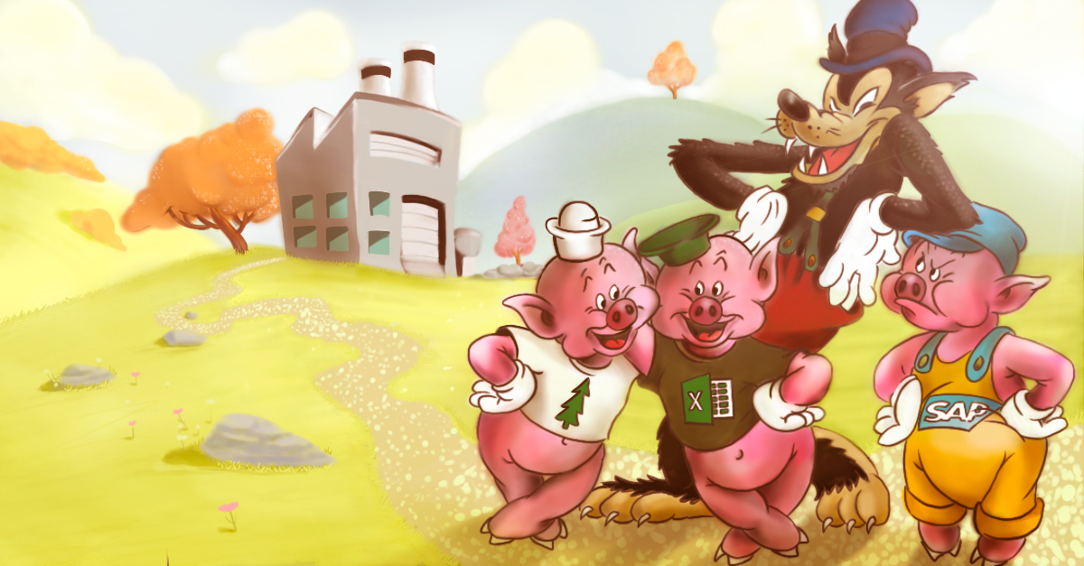 manufacturing, adaptive manufacturing, three little pigs, cloud erp, erp