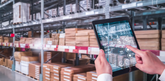 Recession-proof supply chains, tablet, warehouse