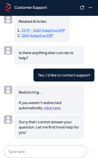 QAD chatbot