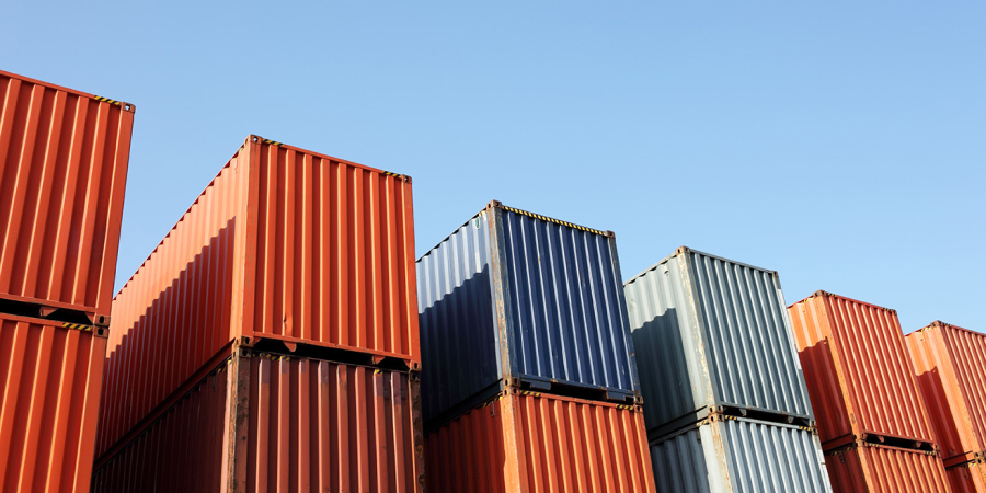 Free trade agreements, global trade, shipping containers
